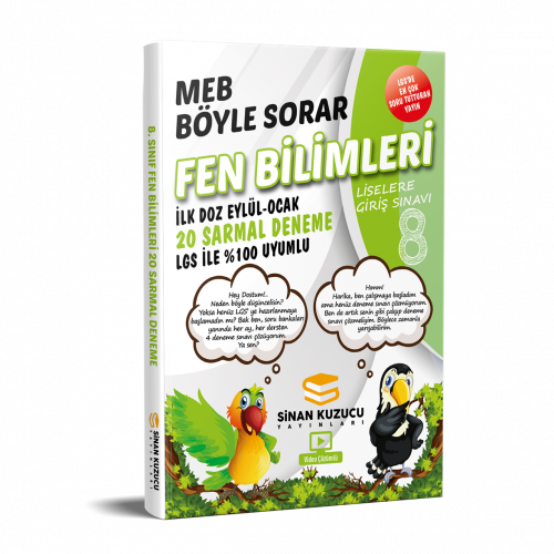 Meb Böyle Sorar Fen Bilimleri 20 Sarmal Deneme Sinan Kuzucu