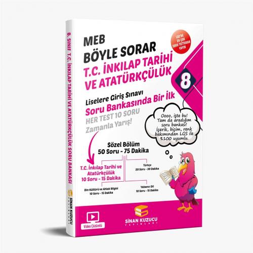 Meb Böyle Sorar 8.Sınıf T.C. İnkılap Tarihi ve Atatürkçülük Soru Banka