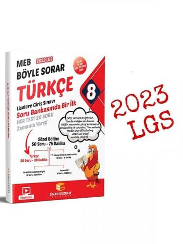 Türkçe Soru Bankası | 8. Sınıf LGS 2023 Sinan Kuzucu