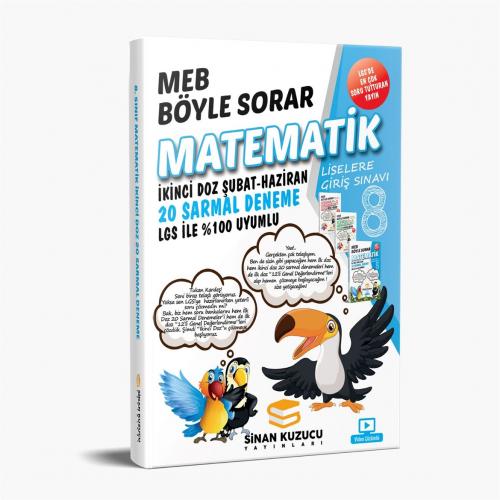 Matematik Deneme İkinci Doz | 8. Sınıf Sinan Kuzucu Yayınları Komisyon